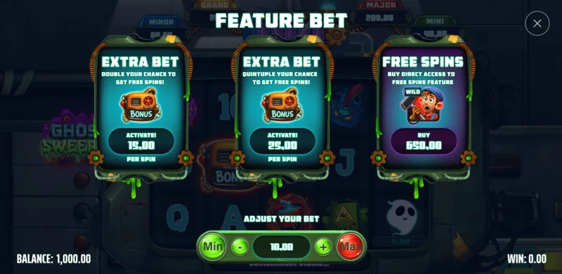 Ghost Sweeper - tetingkap pembelian Bonus dengan pilihan harga