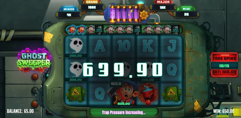 Ghost Sweeper - kemenangan besar dalam siri Free Spins dengan pengganda